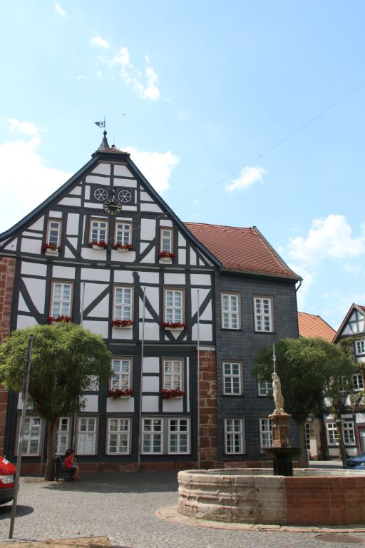 Historische Ansicht des Rathauses Treysa